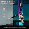 image:imageVEVOR Aerial Silk amp Yoga Swing Aerial Yoga Hammock Kit with 100gsm Nylon Fabric Full Rigging Hardware amp Easy Setup Guide Antigravity Flying for All Levels Fitness BodybuildingPurple