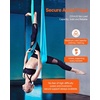 image:imageVEVOR Aerial Silk amp Yoga Swing Aerial Yoga Hammock Kit with 100gsm Nylon Fabric Full Rigging Hardware amp Easy Setup Guide Antigravity Flying for All Levels Fitness BodybuildingBlue