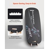 image:imageVEVOR Balance Board 2in1 Wobble Board Trainer for Adults Premium Wooden Balance Training Equipment with Roller Magnetic Stoppers Storage Rack for Core Workouts Surf Trainer amp Physical Therapy35 inch