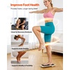 image:imageVEVOR Balance Board 2in1 Wobble Board Trainer for Adults Premium Wooden Balance Training Equipment with Roller Magnetic Stoppers Storage Rack for Core Workouts Surf Trainer amp Physical Therapy12 inch