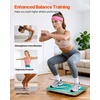 image:imageVEVOR Balance Board 360 Rotating Wobble Board Trainer for Adults 3Level Adjustable Wooden Balance Training Equipment SlipResistant Surface for Core Workout Standing Desk Exercise Home Gym