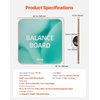 image:imageVEVOR Balance Board 360 Rotating Wobble Board Trainer for Adults 3Level Adjustable Wooden Balance Training Equipment SlipResistant Surface for Core Workout Standing Desk Exercise Home Gym