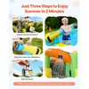 image:imageVEVOR Inflatable Pretend Market Bounce House with Blower Large 6in1 Kids Water Slide Castle with Splash Pool Climbing Wall Play Booth amp Bounce Area for KidsCastle Theme
