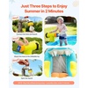 image:imageVEVOR Inflatable Pretend Market Bounce House with Blower Large 6in1 Kids Water Slide Castle with Splash Pool Climbing Wall Play Booth amp Bounce Area for KidsCrocodile Theme