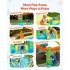 image:imageVEVOR Inflatable Pretend Market Bounce House with Blower Large 6in1 Kids Water Slide Castle with Splash Pool Climbing Wall Play Booth amp Bounce Area for KidsCastle Theme