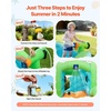 image:imageVEVOR Inflatable Pretend Market Bounce House with Blower Large 6in1 Kids Water Slide Castle with Splash Pool Climbing Wall Play Booth amp Bounce Area for KidsToy Park