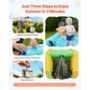 image:imageVEVOR Inflatable Pretend Market Bounce House with Blower Large 6in1 Kids Water Slide Castle with Splash Pool Climbing Wall Play Booth amp Bounce Area for KidsConvenience Store Theme