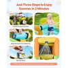 image:imageVEVOR Inflatable Pretend Market Bounce House with Blower Large 6in1 Kids Water Slide Castle with Splash Pool Climbing Wall Play Booth amp Bounce Area for KidsDouble Climbing Waterfall