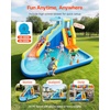 image:imageVEVOR Inflatable Pretend Market Bounce House with Blower Large 6in1 Kids Water Slide Castle with Splash Pool Climbing Wall Play Booth amp Bounce Area for KidsCrocodile Theme
