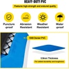 image:imageVEVOR Inflatable Water Trampoline 13ft Recreational Water Bouncer with Escalator Round Inflatable Water Trampoline in Blue and White Floating Trampoline for Lakes Pools Calm Sea