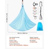 image:imageVEVOR Sensory Swing for Kids amp Adults Maximum 300 lbs Load Aerial Silk Indoor amp Outdoor Double Layer Therapy Cuddle Swing with 360 Swivel Hanger Calming Compression Therapy Swing HammockBlue