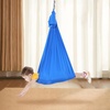 image:imageVEVOR Sensory Swing for Kids amp Adults Maximum 300 lbs Load Aerial Silk Indoor amp Outdoor Double Layer Therapy Cuddle Swing with 360 Swivel Hanger Calming Compression Therapy Swing HammockBlue