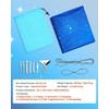 image:imageVEVOR Sensory Swing for Kids amp Adults Maximum 300 lbs Load Aerial Silk Indoor amp Outdoor Double Layer Therapy Cuddle Swing with 360 Swivel Hanger Calming Compression Therapy Swing HammockMixed Blue