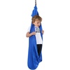image:imageVEVOR Sensory Swing for Kids amp Adults Maximum 300 lbs Load Aerial Silk Indoor amp Outdoor Double Layer Therapy Cuddle Swing with 360 Swivel Hanger Calming Compression Therapy Swing HammockBlue