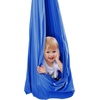 image:imageVEVOR Sensory Swing for Kids amp Adults Maximum 300 lbs Load Aerial Silk Indoor amp Outdoor Double Layer Therapy Cuddle Swing with 360 Swivel Hanger Calming Compression Therapy Swing HammockBlue
