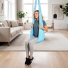image:imageVEVOR Sensory Swing for Kids amp Adults Maximum 300 lbs Load Aerial Silk Indoor amp Outdoor Double Layer Therapy Cuddle Swing with 360 Swivel Hanger Calming Compression Therapy Swing HammockBlue