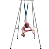 image:imageHappybuy Yoga Sling Inversion 96 FT Inversion Yoga Swing Stand 68lbs 551lbs250kg Aerial Yoga Frame with 236in6m Yoga Swing Inversion Sling Body Yoga Bundle Safety BeltsGreen