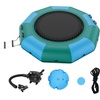image:imageVEVOR Inflatable Water Bouncer 10ft Recreational Water Trampoline Portable Bounce Swim Platform with 3Step Ladder amp Electric Air Pump Lake Water Sports Kids Adults Floating Rebounder for Pool