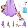 image:imageVEVOR Sensory Swing for Kids amp Adults Maximum 300 lbs Load Aerial Silk Indoor amp Outdoor Double Layer Therapy Cuddle Swing with 360 Swivel Hanger Calming Compression Therapy Swing HammockPowder Blue
