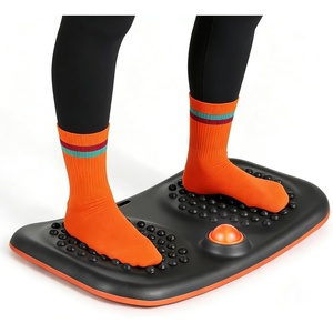 image:imageVEVOR Balance Board Wobble Board Trainer for Adults Premium Balance Training Equipment Rocker Compact amp Lightweight for Core Workouts Standing Desk Exercise Home Gym Office Workstation Black