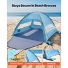 image:imageVEVOR Beach Tent Sun Shelter for 4 Person UPF 50 Protection Portable Sun Shade Canopy with Carrying Bag amp Sand Pockets Lightweight and Easy Setup Beach Umbrella for Camping Fishing Outdoor Picnic8 Person