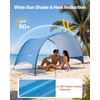 image:imageVEVOR Beach Tent Sun Shelter for 4 Person UPF 50 Protection Portable Sun Shade Canopy with Carrying Bag amp Sand Pockets Lightweight and Easy Setup Beach Umbrella for Camping Fishing Outdoor Picnic3 Person