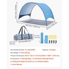image:imageVEVOR Beach Tent Sun Shelter for 4 Person UPF 50 Protection Portable Sun Shade Canopy with Carrying Bag amp Sand Pockets Lightweight and Easy Setup Beach Umbrella for Camping Fishing Outdoor Picnic3 Person