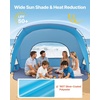 image:imageVEVOR Beach Tent Sun Shelter for 4 Person UPF 50 Protection Portable Sun Shade Canopy with Carrying Bag amp Sand Pockets Lightweight and Easy Setup Beach Umbrella for Camping Fishing Outdoor Picnic6 Person