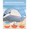 image:imageVEVOR Beach Tent Sun Shelter for 4 Person UPF 50 Protection Portable Sun Shade Canopy with Carrying Bag amp Sand Pockets Lightweight and Easy Setup Beach Umbrella for Camping Fishing Outdoor Picnic3 Person