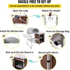 image:imageVEVOR Camping Kitchen Table Aluminum Portable Folding Camp Cook Station with Windscreen Cupboard Storage Organizer Carrying Bag Quick Installation for Outdoor Picnic Beach BBQ RV Traveling BrownBrown