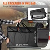 image:imageVEVOR Camping Kitchen Table Folding Outdoor Cooking Table with Storage Carrying Bag Aluminum Cook Station 3 Cupboard amp Detachable Windscreen Quick Setup for Picnics BBQ RV Traveling BlackBlack