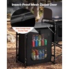 image:imageVEVOR Camping Kitchen Table Outdoor Camp Cooking Table Portable Cook Station with Storage Cupboard Carrying Bag Detachable Windscreen Quick Setup for BBQ Party Picnic RV Travel BlackBlack 1