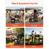 image:imageVEVOR Camping Kitchen Table Outdoor Camp Cooking Table Portable Cook Station with Storage Cupboard Carrying Bag Detachable Windscreen Quick Setup for BBQ Party Picnic RV Travel BlackDeep Black