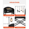 image:imageVEVOR Camping Kitchen Table Outdoor Camp Cooking Table Portable Cook Station with Storage Cupboard Carrying Bag Detachable Windscreen Quick Setup for BBQ Party Picnic RV Travel BlackDeep Black