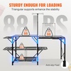image:imageVEVOR Camping Kitchen Table with Sink Aluminum Folding Portable Outdoor Cook Station 2 Shelves amp Carrying Bag for Picnic BBQ Beach TravelingBlack