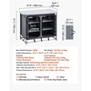 image:imageVEVOR Camping Storage Cabinet Outdoor Portable Aluminum Lightweight Table Quick Setup Compact Kitchen Cook Station with 6 Shelves and Carry Bag for Picnic BBQ Party Camping RV TravelingGrey