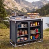 image:imageVEVOR Camping Storage Cabinet Outdoor Portable Aluminum Lightweight Table Quick Setup Compact Kitchen Cook Station with 6 Shelves and Carry Bag for Picnic BBQ Party Camping RV TravelingGrey
