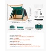 image:imageVEVOR Camping Tent 468 Person Automatic Inflatable Cabin Tent Easy Setup TPU Air Tube amp Large Mesh Windows Portable Waterproof Tent with Carry Bag for Family Outdoor Camping HikingGreen