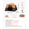 image:imageVEVOR Camping Tent 468 Person Automatic Inflatable Cabin Tent Easy Setup TPU Air Tube amp Large Mesh Windows Portable Waterproof Tent with Carry Bag for Family Outdoor Camping HikingBeige