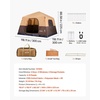 image:imageVEVOR Camping Tent 468 Person Automatic Inflatable Cabin Tent Easy Setup TPU Air Tube amp Large Mesh Windows Portable Waterproof Tent with Carry Bag for Family Outdoor Camping HikingBeige