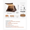 image:imageVEVOR Camping Tent 468 Person Automatic Inflatable Cabin Tent Easy Setup TPU Air Tube amp Large Mesh Windows Portable Waterproof Tent with Carry Bag for Family Outdoor Camping HikingBeige