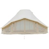 image:imageVEVOR Canvas Bell Tent 4 Seasons Yurt Tent for Camping with Stove Jack Waterproof Breathable with Zipped Detachable Floor Family Camping Glamping Outdoor Hunting PartyLight Beige