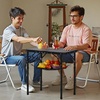 image:imageVEVOR Folding Camping Table Adjustable Height Aluminum MDF Outdoor Portable Lightweight for Cooking Beach Picnic Travel 24 x 16 inchBlack