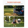image:imageVEVOR Folding Camping Table Adjustable Height Aluminum MDF Outdoor Portable Lightweight for Cooking Beach Picnic Travel 24 x 16 inchBlack