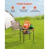 image:imageVEVOR Folding Camping Table Adjustable Height Aluminum MDF Outdoor Portable Lightweight for Cooking Beach Picnic Travel 24 x 16 inchBlack