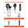 image:imageVEVOR Heated Camping Chair 3 Heating Settings LargeSized Padded Folding Rocker Heavy Duty Outdoor Lawn Chairs with Pocket Support 225lbs Portable Heated Chair for Sports Winter UseStandard