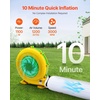 image:imageVEVOR Inflatable Nightclub 262 x 197 x 131 Ft Blow up Party Tent with 1100W Blower Large Inflatable Night Club Tent for Adults Easy Setup Inflatable House Air Cube for Wedding Birthday WhiteWhite
