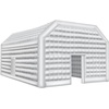 image:imageVEVOR Inflatable Nightclub 262 x 197 x 131 Ft Blow up Party Tent with 1100W Blower Large Inflatable Night Club Tent for Adults Easy Setup Inflatable House Air Cube for Wedding Birthday WhiteWhite