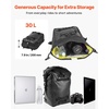 image:imageVEVOR Motorcycle Tail Bag 30L Motorcycle Rear Seat Bag with Waterproof Rain Cover Outdoor Sports Motorbike Luggage Storage Trunk Rack Backpack with Shoulder Straps Universal Fit Rear Racks BlackTail Bag  Fabric  30L