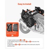 image:imageVEVOR Motorcycle Tail Bag 30L Motorcycle Rear Seat Bag with Waterproof Rain Cover Outdoor Sports Motorbike Luggage Storage Trunk Rack Backpack with Shoulder Straps Universal Fit Rear Racks BlackSaddle Bag  Upgraded Doublesided Fabric  28L